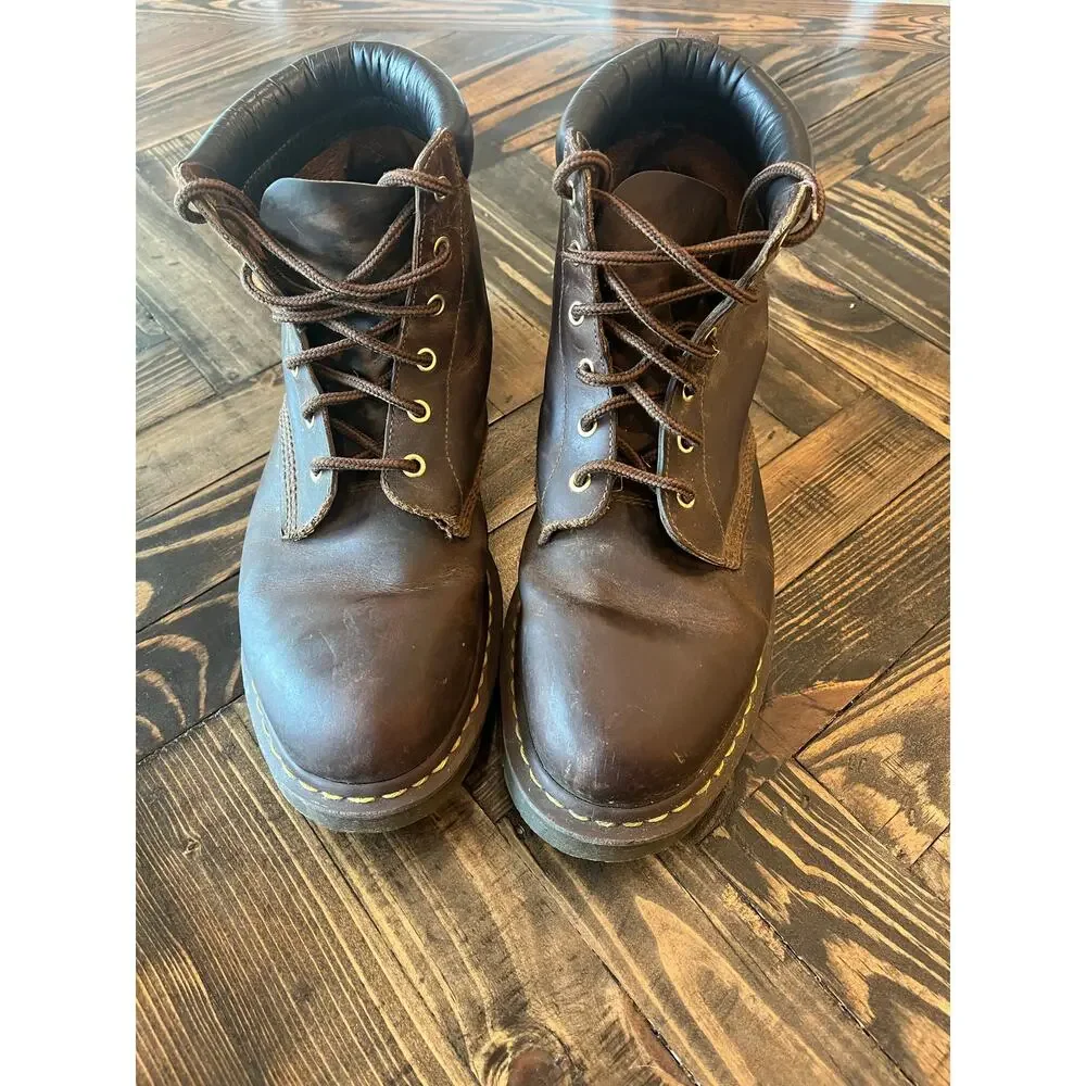 Doc Dr Martens Leather Boots Men 14 Grunge Twee Chunky Y2K Streetwear Edgy Punk